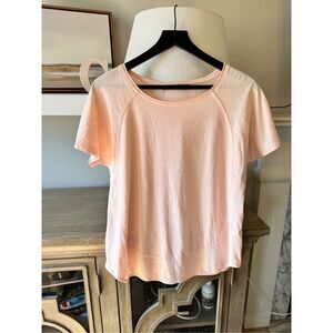 InCashmere Luxury Crew Neck Cotton Short Sleeve Tee Size Medium